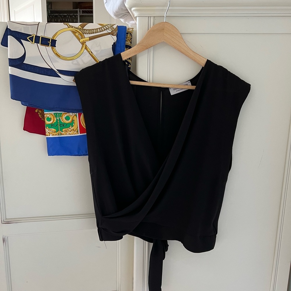 BSB Collection Black Vintage Boutique Blouse Top